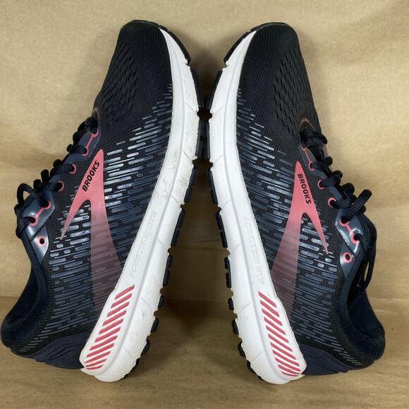 Brooks Womens Sz 7B Addiction GTS 15 Black Pink Running Trianing Shoes Sneakers - Picture 8 of 11